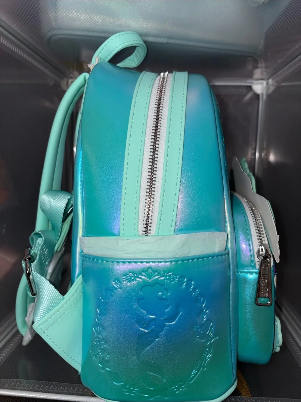 Loungefly Iridescent Little Mermaid Cake Mini Backpack